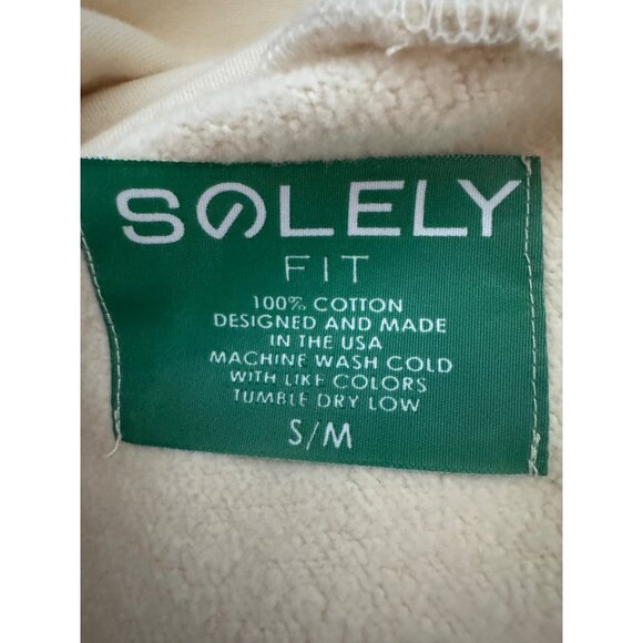 2/$25 NWOT Solely Oversized Small/Medium Hoodie Sweatshirt Cream - Picture 3 of 13